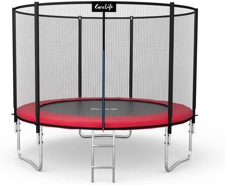 Trampolina CareLife 8' (244 cm) – z siatką i 42 sprężynami – Stan bard