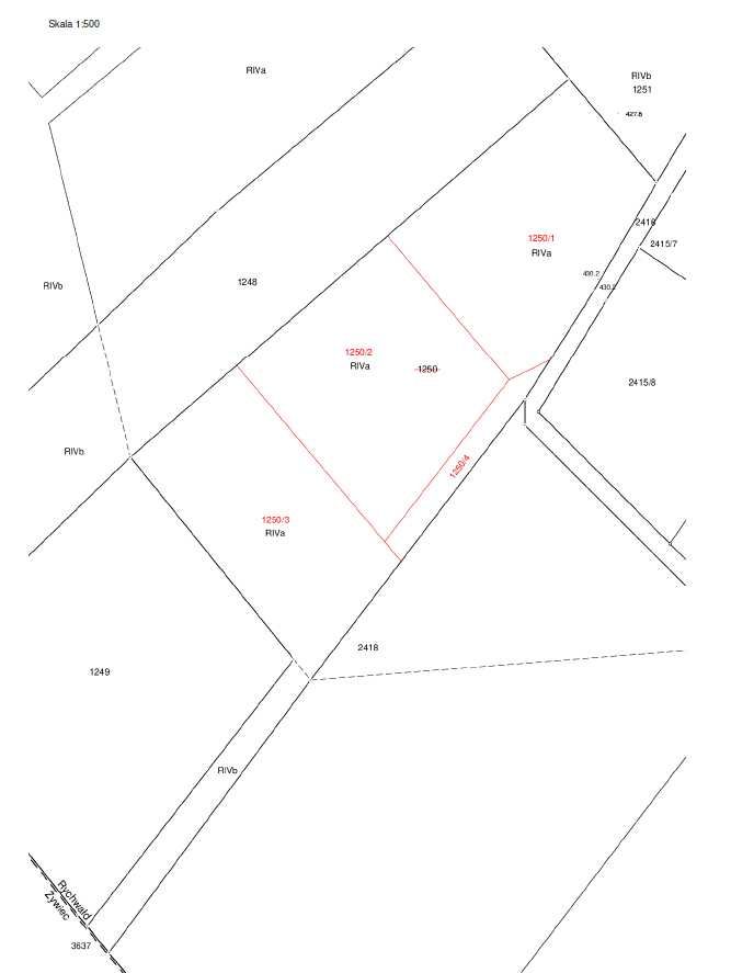Działka budowlana w malowniczym zakątku, Rychwałd 1066 m2