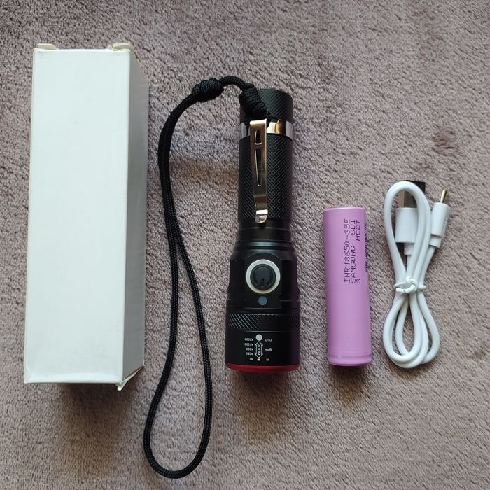 Світлодіодний ліхтар Litwod XM-L T6, АКБ Samsung, міні ліхтарик