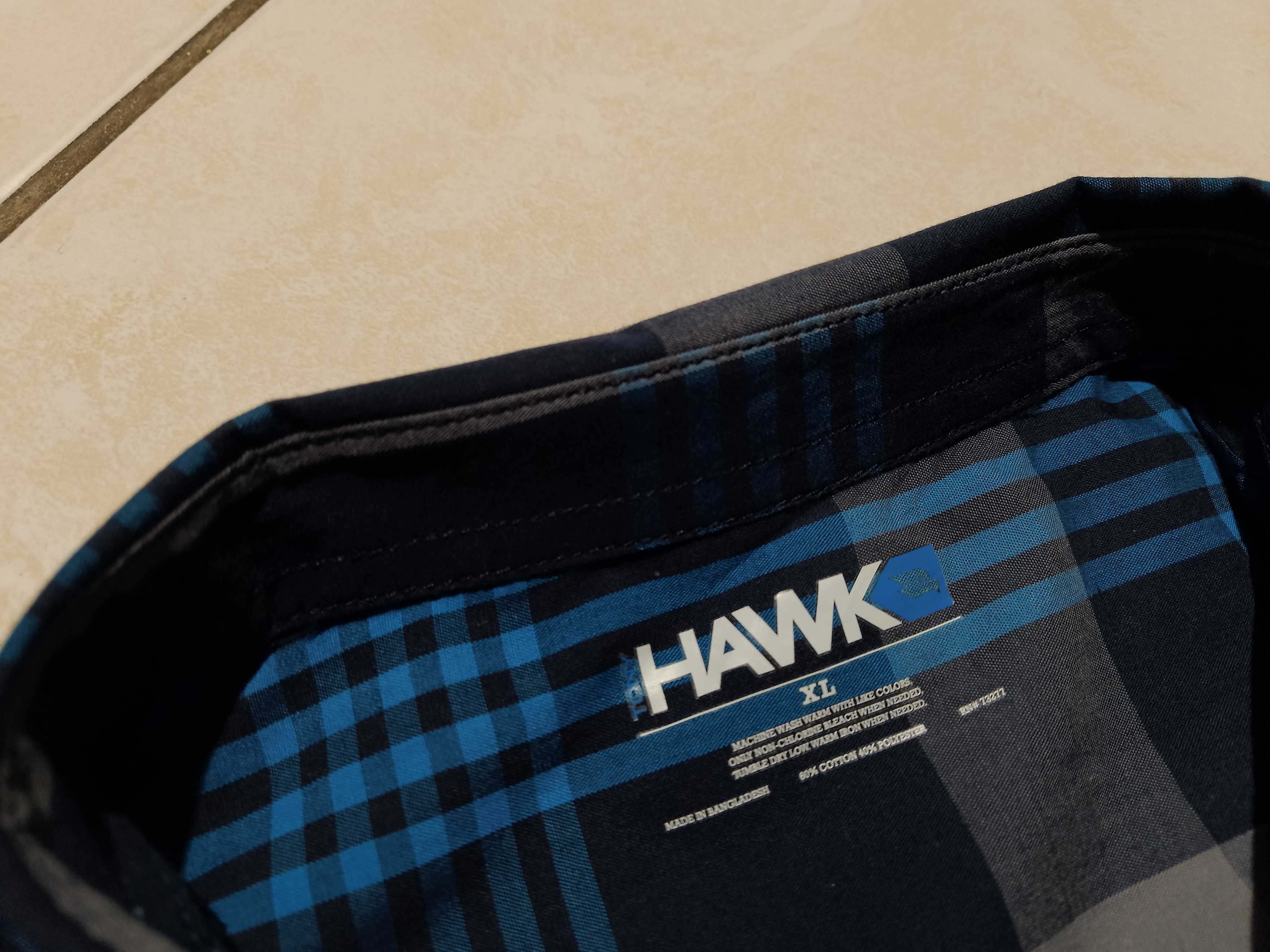 HAWK USA - NOWA! z Metkami Koszula Męska krótki rękaw rozmiar S