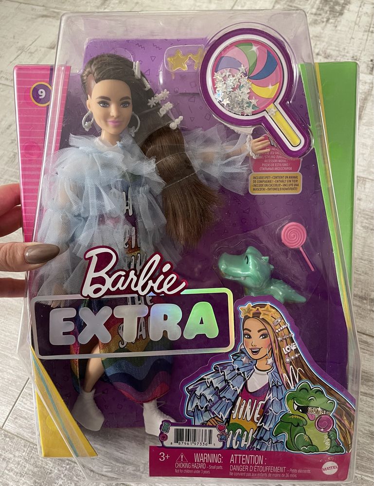 Nowa Barbie Extra 9 z krokodylem