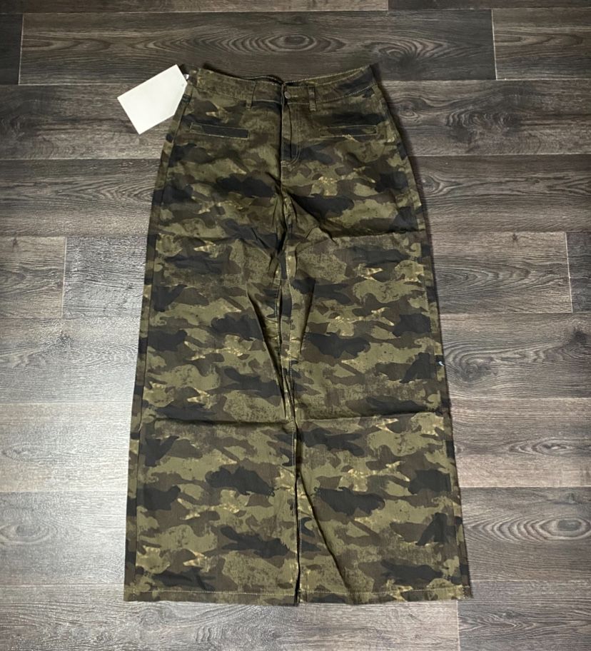 XS Camouflage baggy pants | Камуфляжні широкі штани
