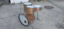 Perkusja Slingerland Gene Krupa Deluxe drum set champagne sparkle.