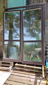 okno tarasowe okna drzwi trzyszybowe drewniane