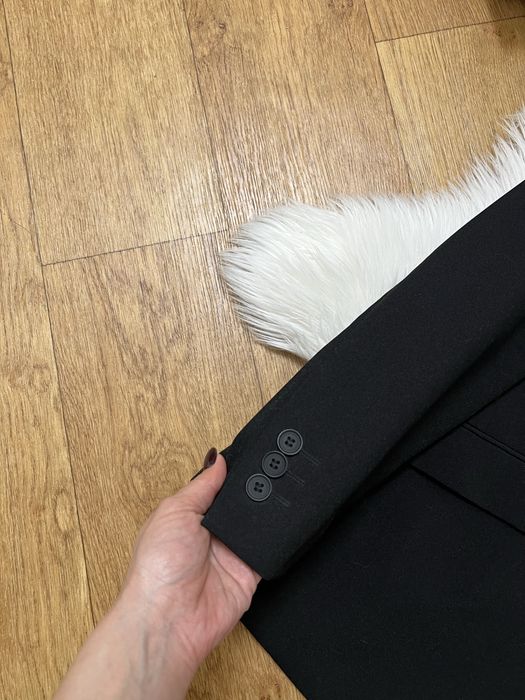 Чорний оверсайз піджак пиджак жакет блайзер базовий на підкладці