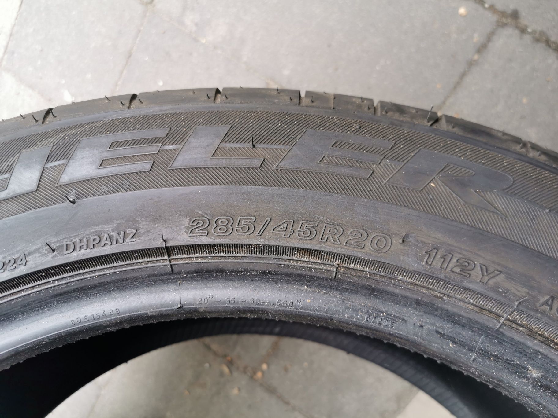 Летняя резина 285/45 R20 Bridgestone Dueler