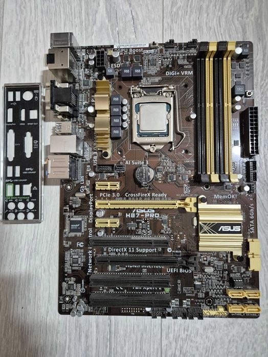 s1150 сет Intel Core i7-4770 з відео+плата ASUS H87-PRO. Trade-in