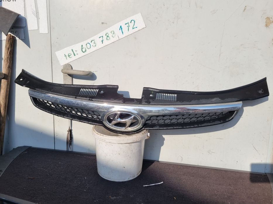 Grill Hyundai Atrapa Gril Znaczek Logo Blenda Klapy Chrom Osłona