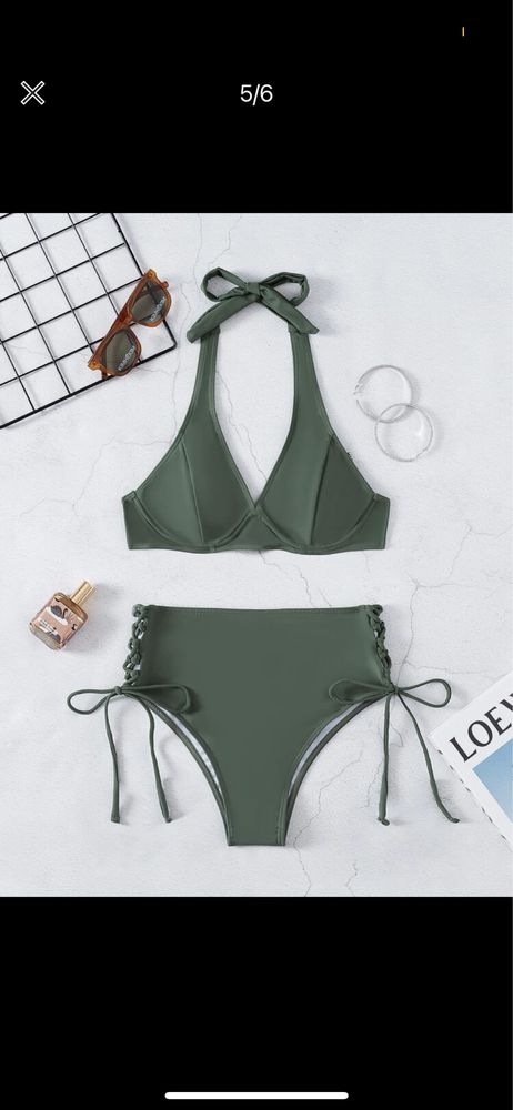 Bikini wojskowa zieleń