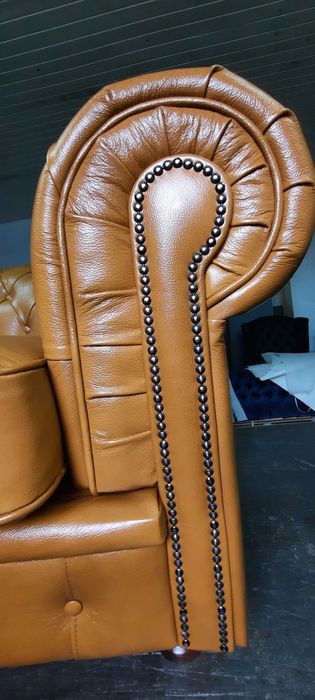 Luksusowy narożnik WINDSOR na zamówienie - Naturalna skóra bydlęca