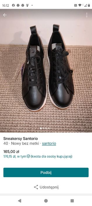Sneakersy Santorio nowe