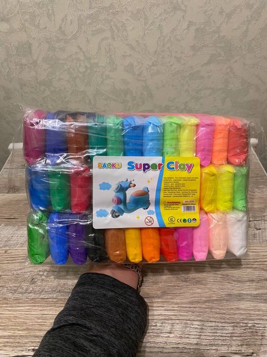 Легкий повітряний пластилін для ліплення 36 кольорів