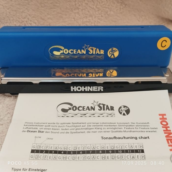 Harmonijka Hohner Ocean Star Tremolo tonacja C