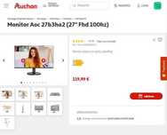 Monitor AOC 27B3HA2 IPS 27" FHD 16:9 100Hz Adaptive-Sync