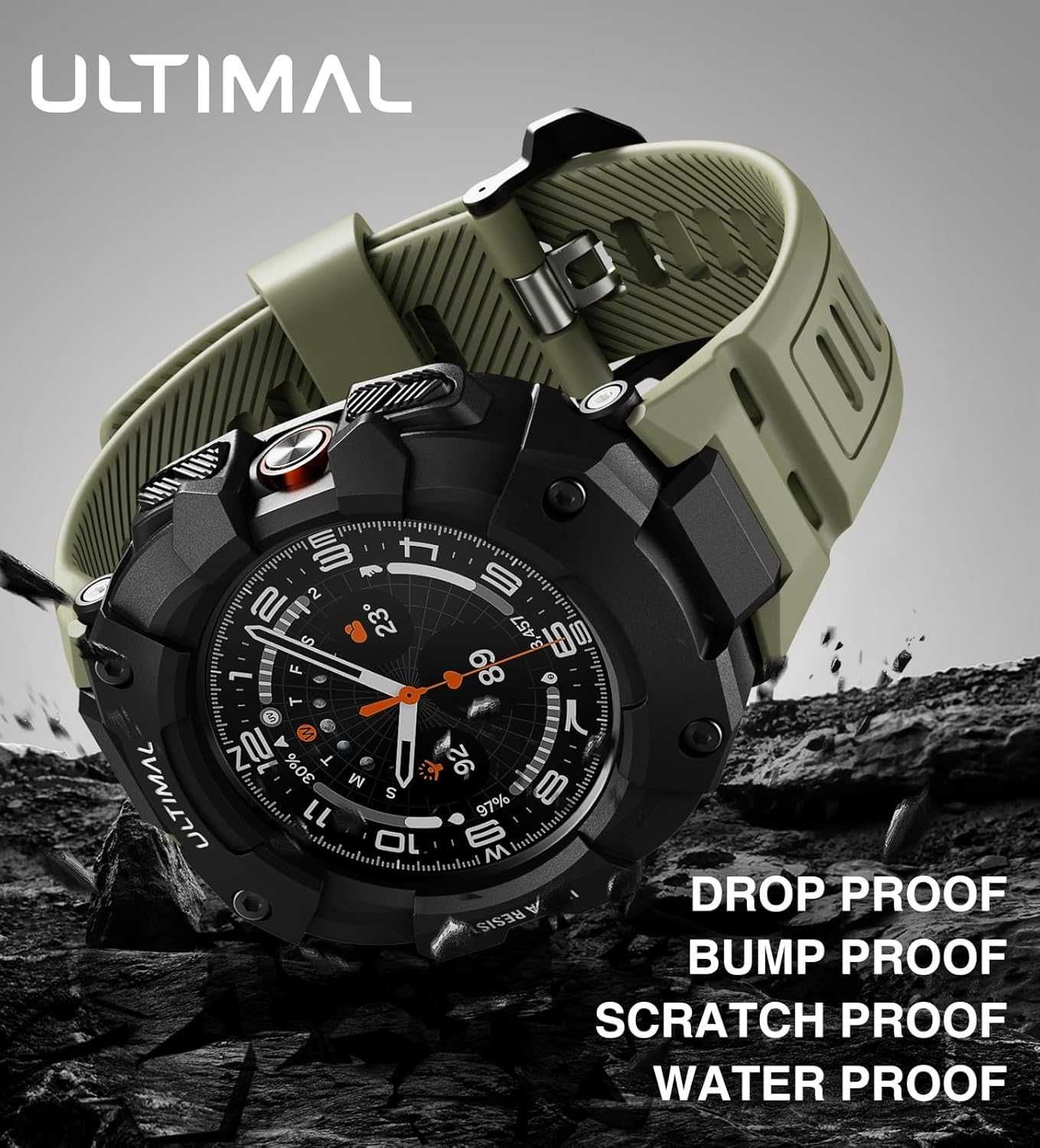 Ремешок с чехлом ULTIMAL Чехол для Galaxy Watch Ultra 47 mm