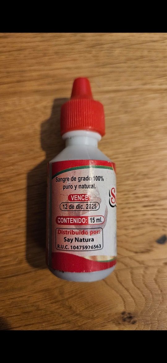 Smocza krew sangre de drago 15 ml wyprzedaż Peru