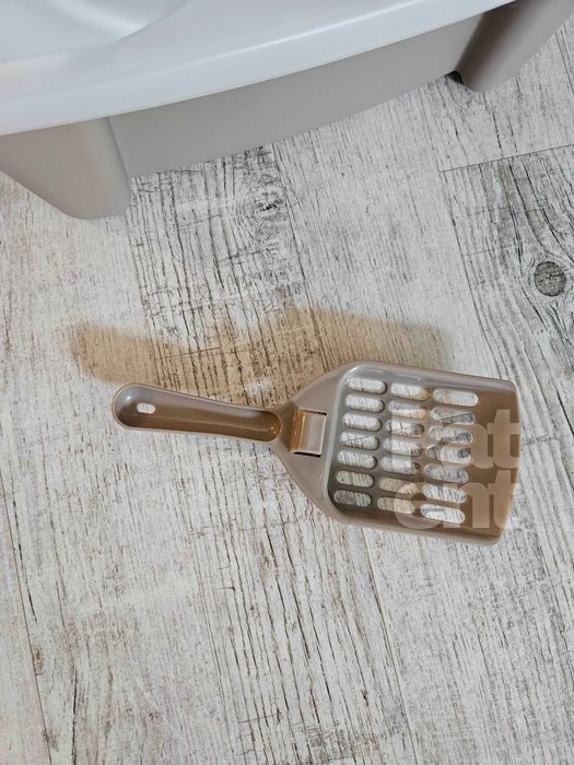 Kuweta dla kota duża otwarta z łopatką pojemna kot dom