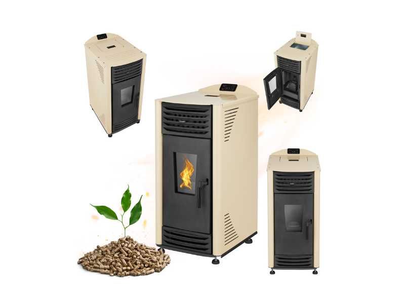 Piec Kominek na pellet powietrzny HELENA 8KW ECODESIGN A++