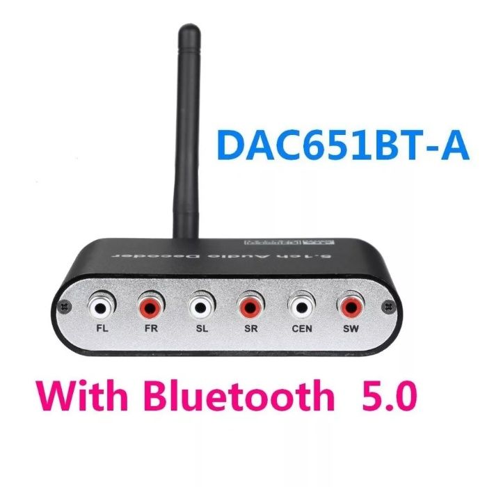 Конвертер аудио декодер цифрового звука Spdif блютуз Bluetooth в 5.1