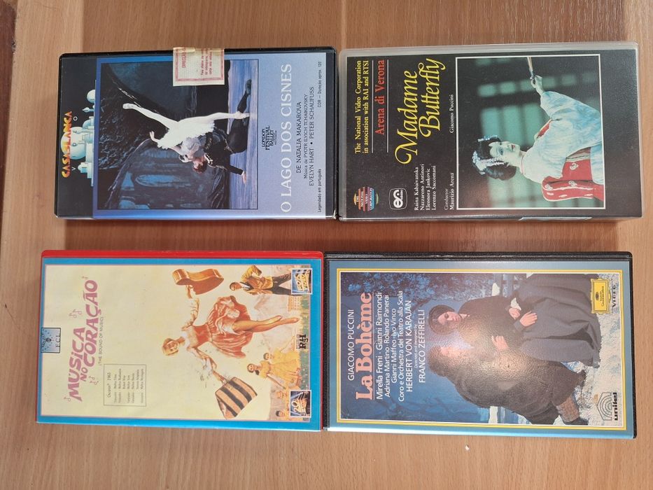 Cassetes novas de filmes clássicos e modernos muito importantes para c