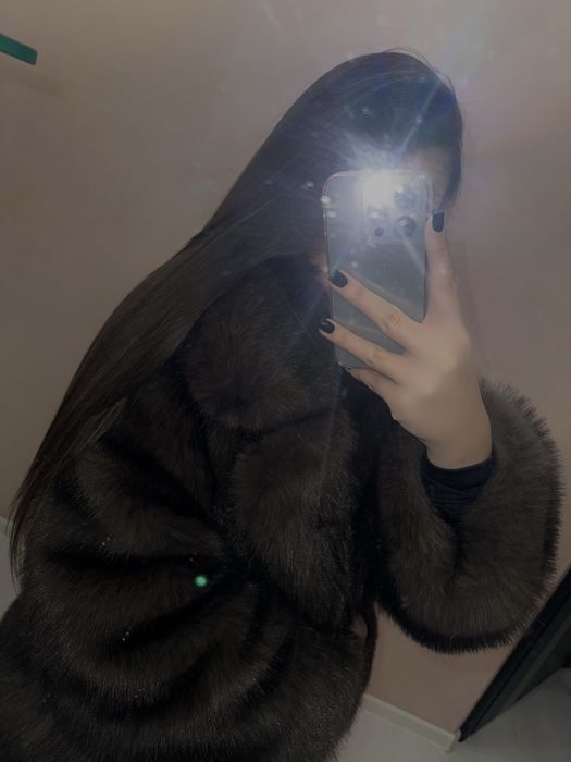 Эко шуба трендового цвета