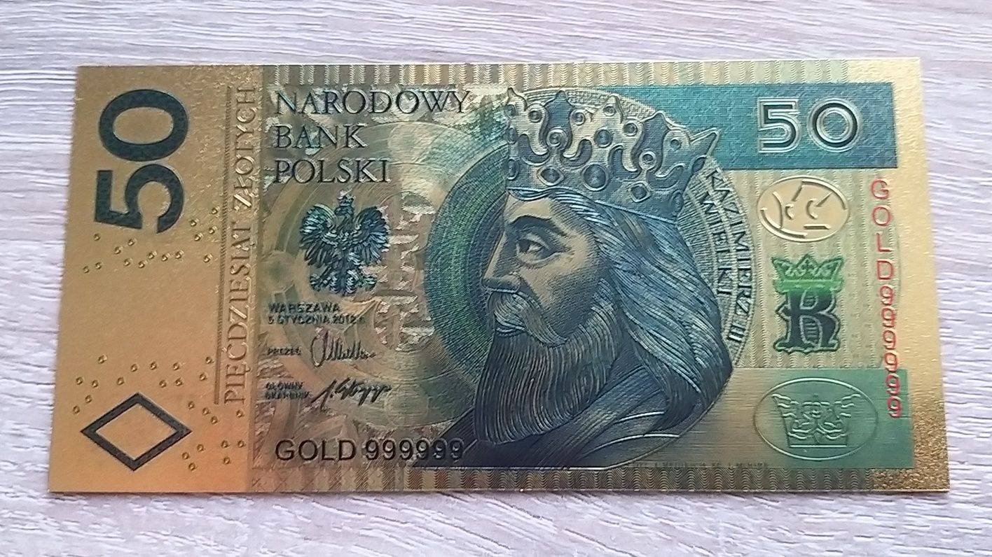 Banknot kolekcjonerski Kazimierz Wielki Złoty