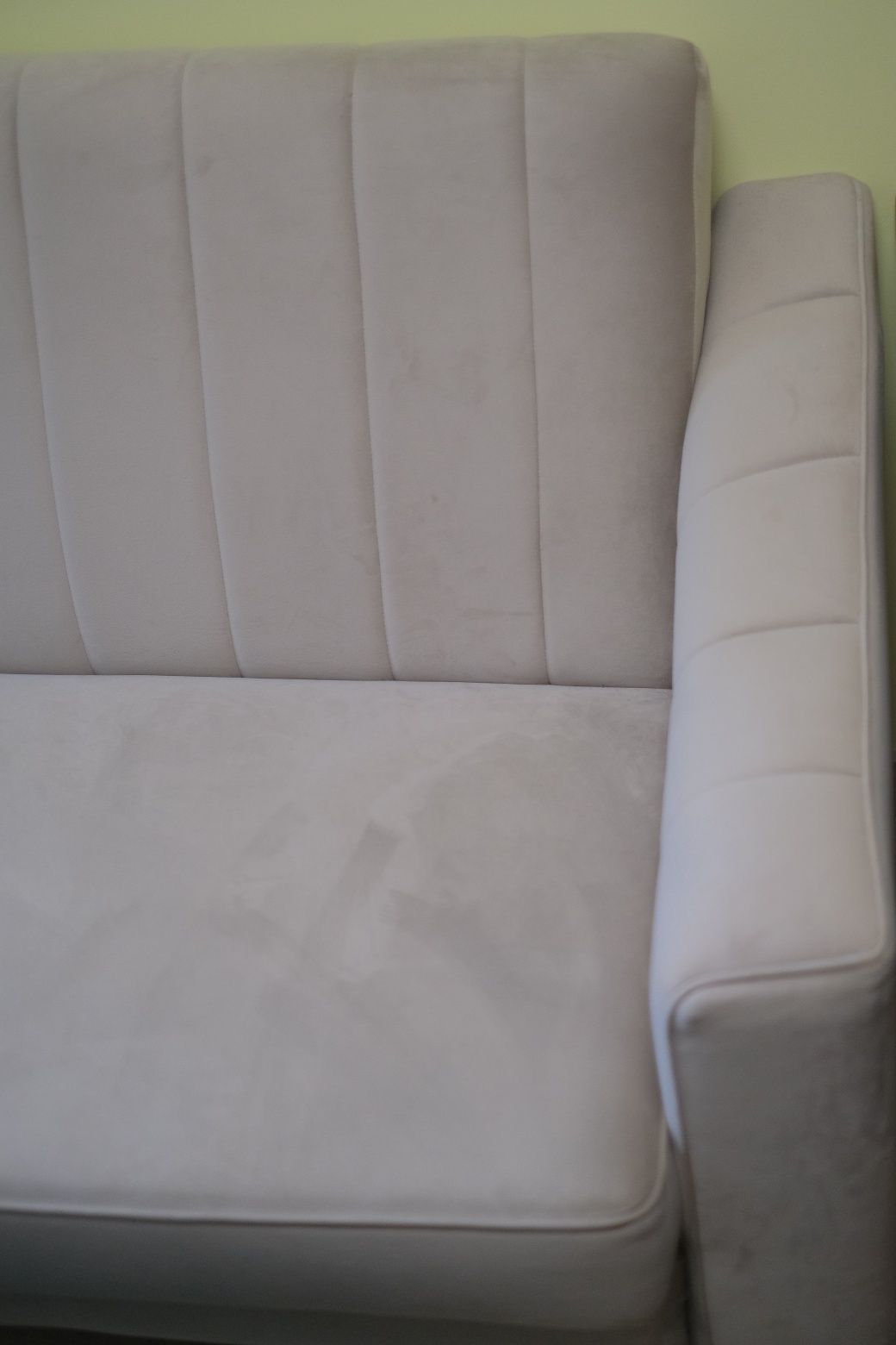 Wersalka sofa rozkladana szara beżowa z pojemnikiem