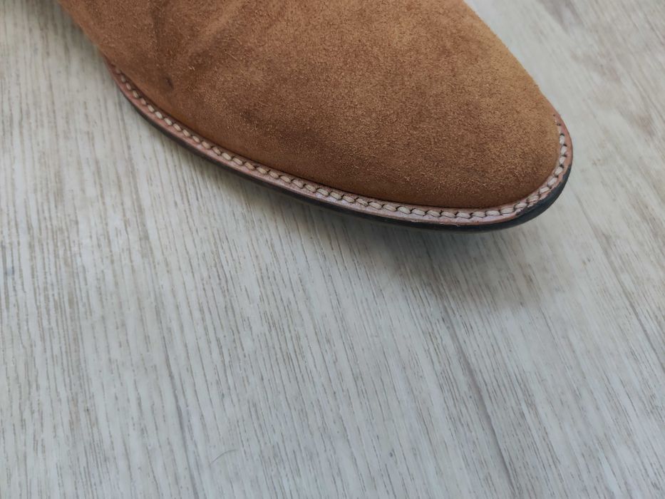 Якісні чоловічі челсі ботинки замшеві 44 р на стопу 29 см оригінал