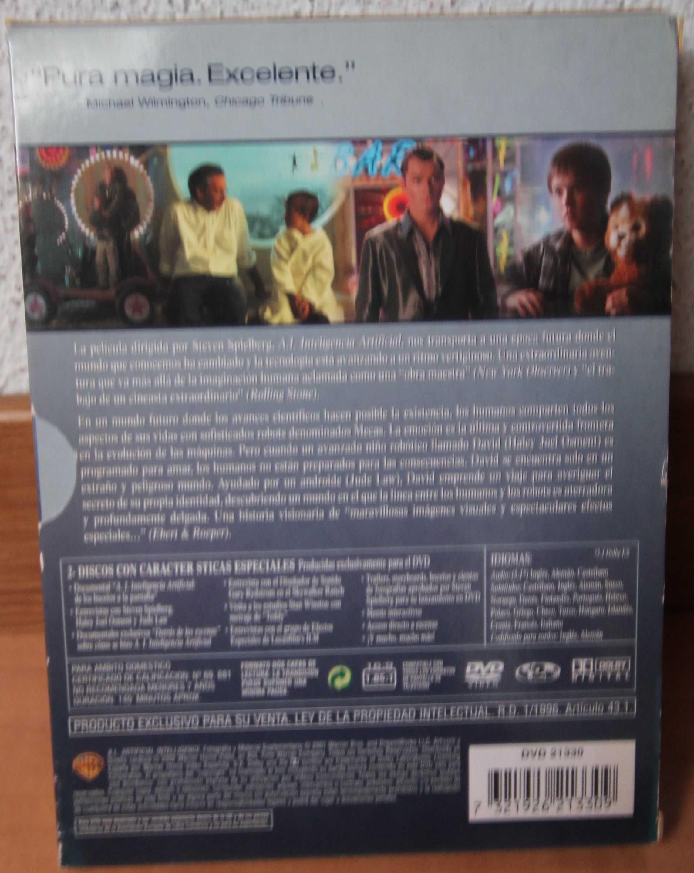 DVD- I.A. - Inteligência Artificial - Edição Especial (2 dvd´s)