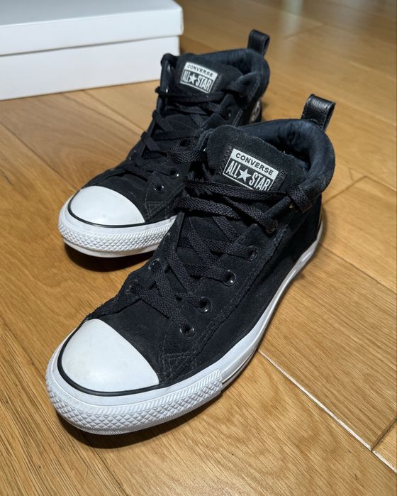 Trampki buty wysokie Converse czarne Ctas Street Mid 161465C Czarny