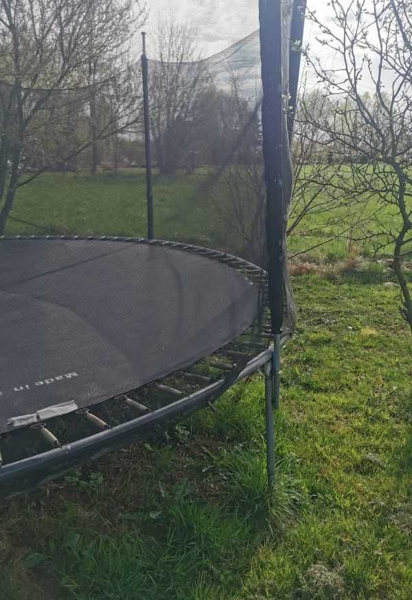 Trampolina duża 435cm Funfit z siatką i drabinką + super GRATIS