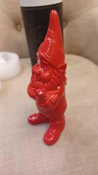 Nanottini Figurka krasnal ogrodowy mini 16 cm czerwony  blyszczacy