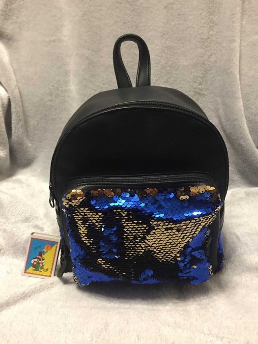 Женский рюкзак с пайетками