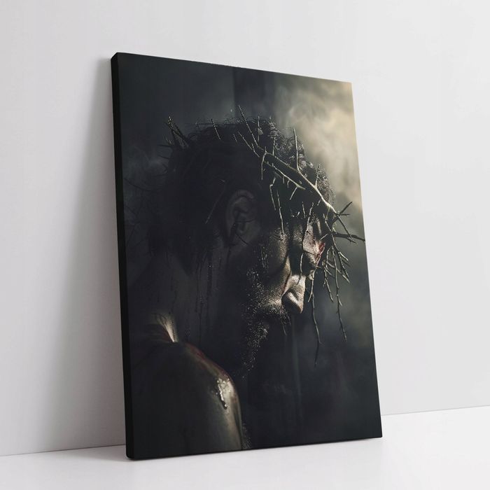 Obraz na płótnie Jezus Chrystus w koronie cierniowej modlący się 60x80