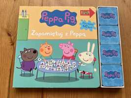 Książka z kartami do gry memo Peppa pig duża