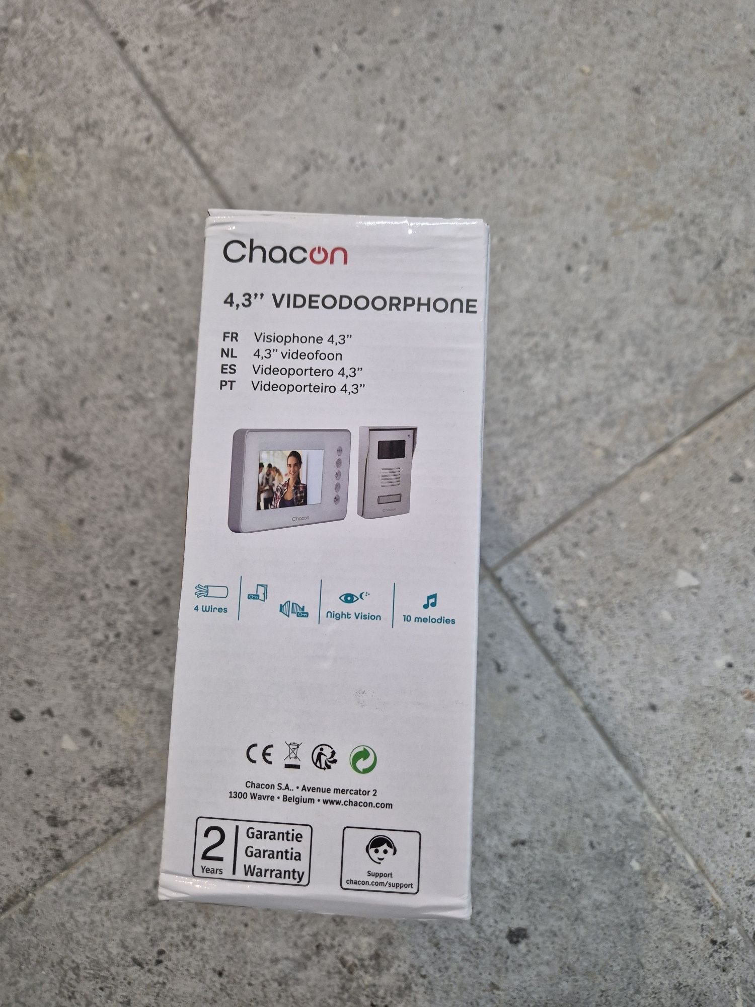 Nowy Wideodomofon CHACON Domofon Komplet LCD 4.3"