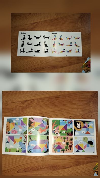 Мозаїка з магнітними детальками. Танграм. Пазл. Монтесорі