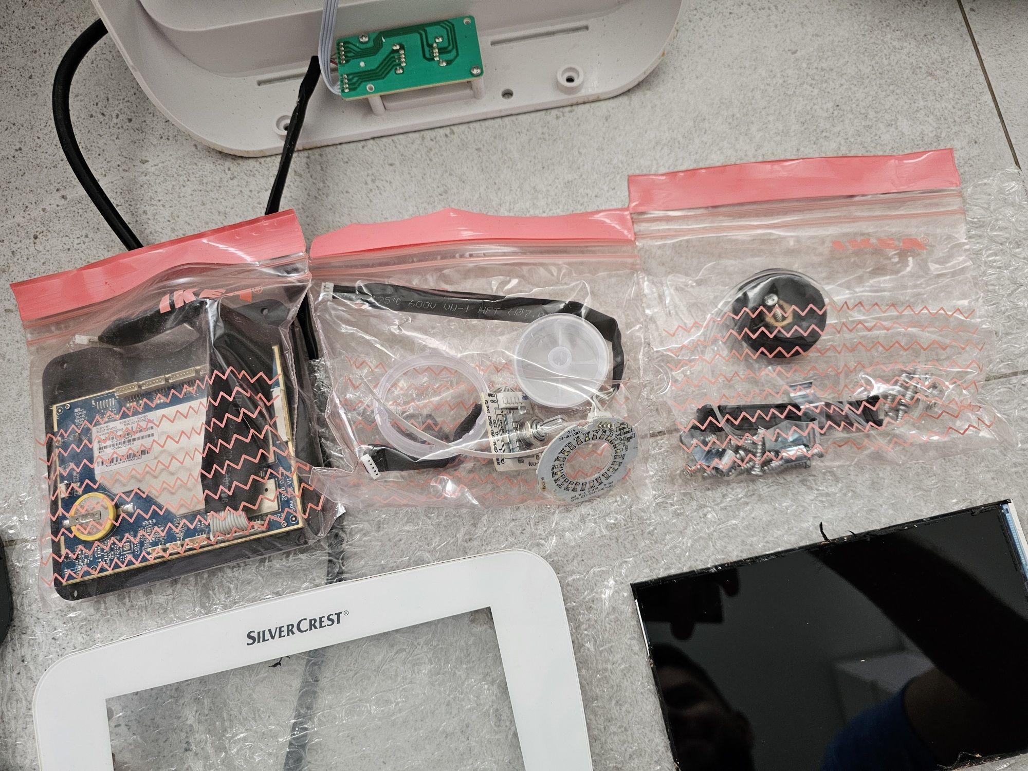 Lidlomix silvercrest na części waga silnik obudowa lcd