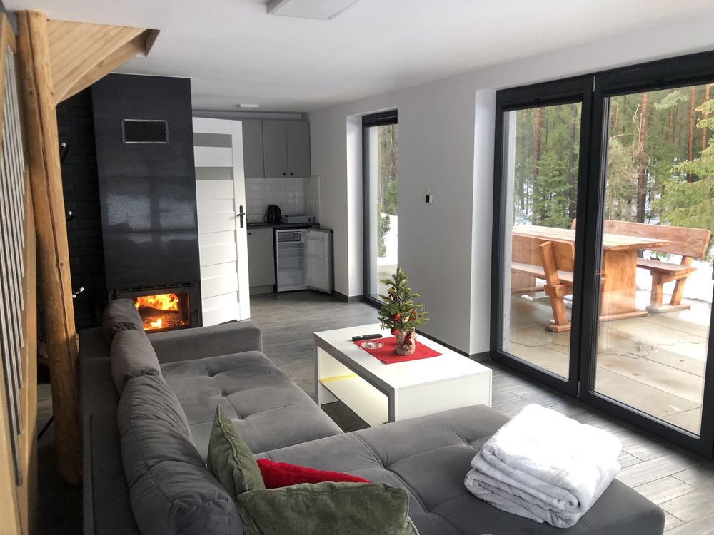 Domek kominek, balia, sauna, klimatyzacja, agroturystyka, balia, sauna