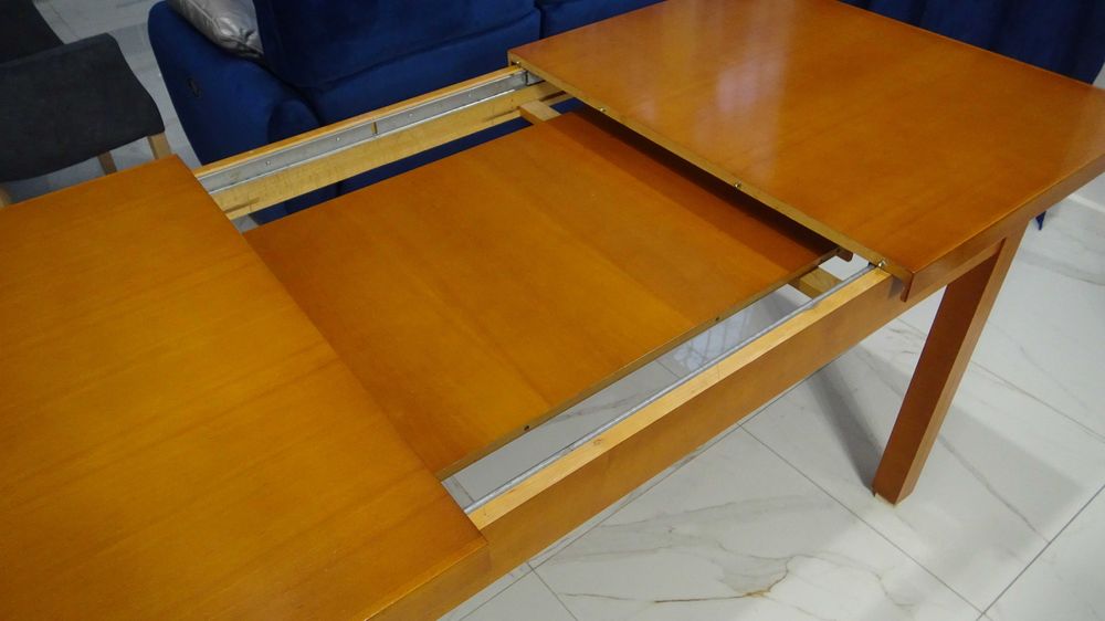 Stół drewniany, bukowy 142(202)x92x77