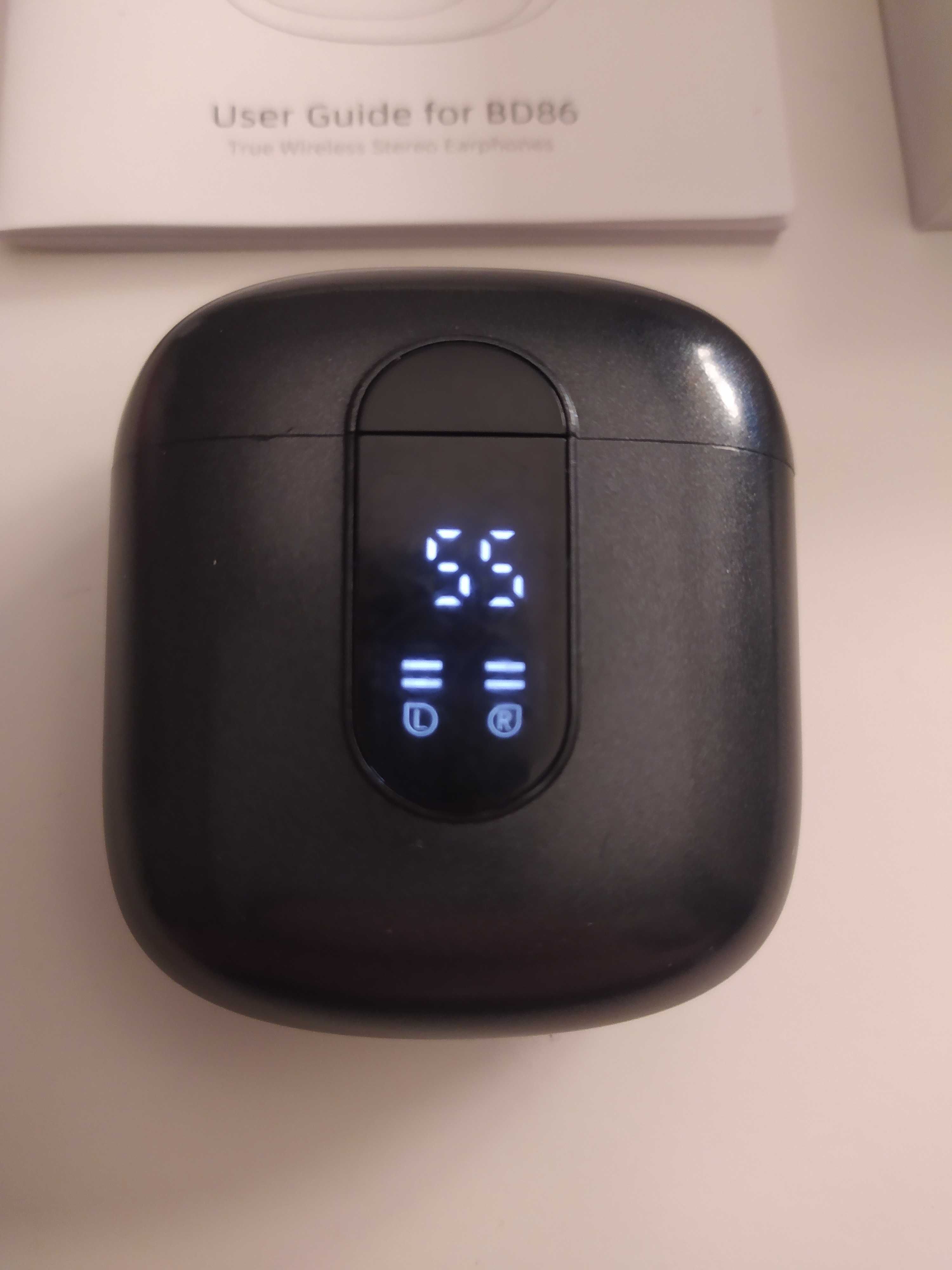 Jesebang Słuchawki douszne Bluetooth, ultralekkie słuchawki douszne