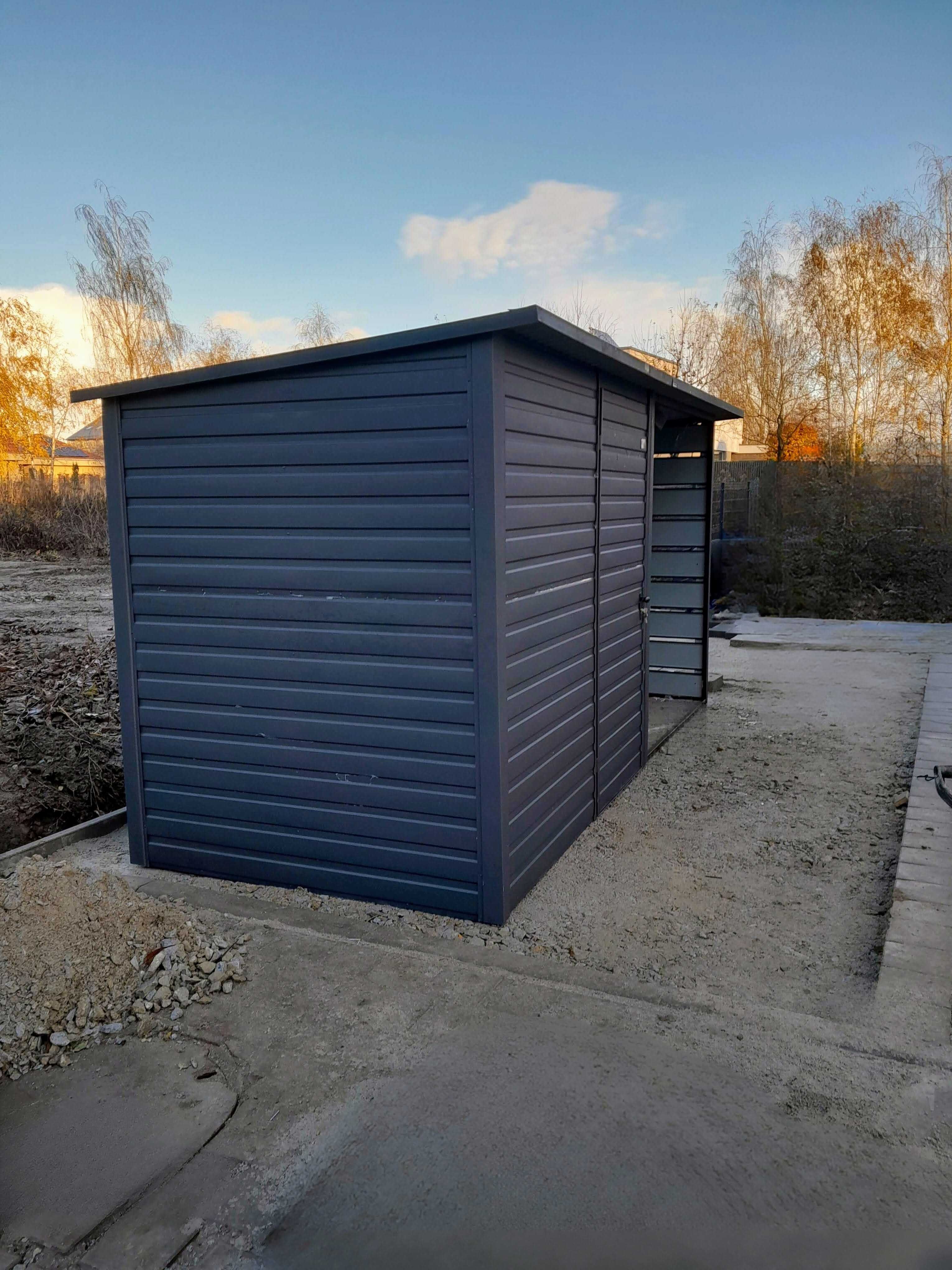 Schowek narzędziowy 2,50x2 + 2x2 wiaty panelowej / domek narzędziowy