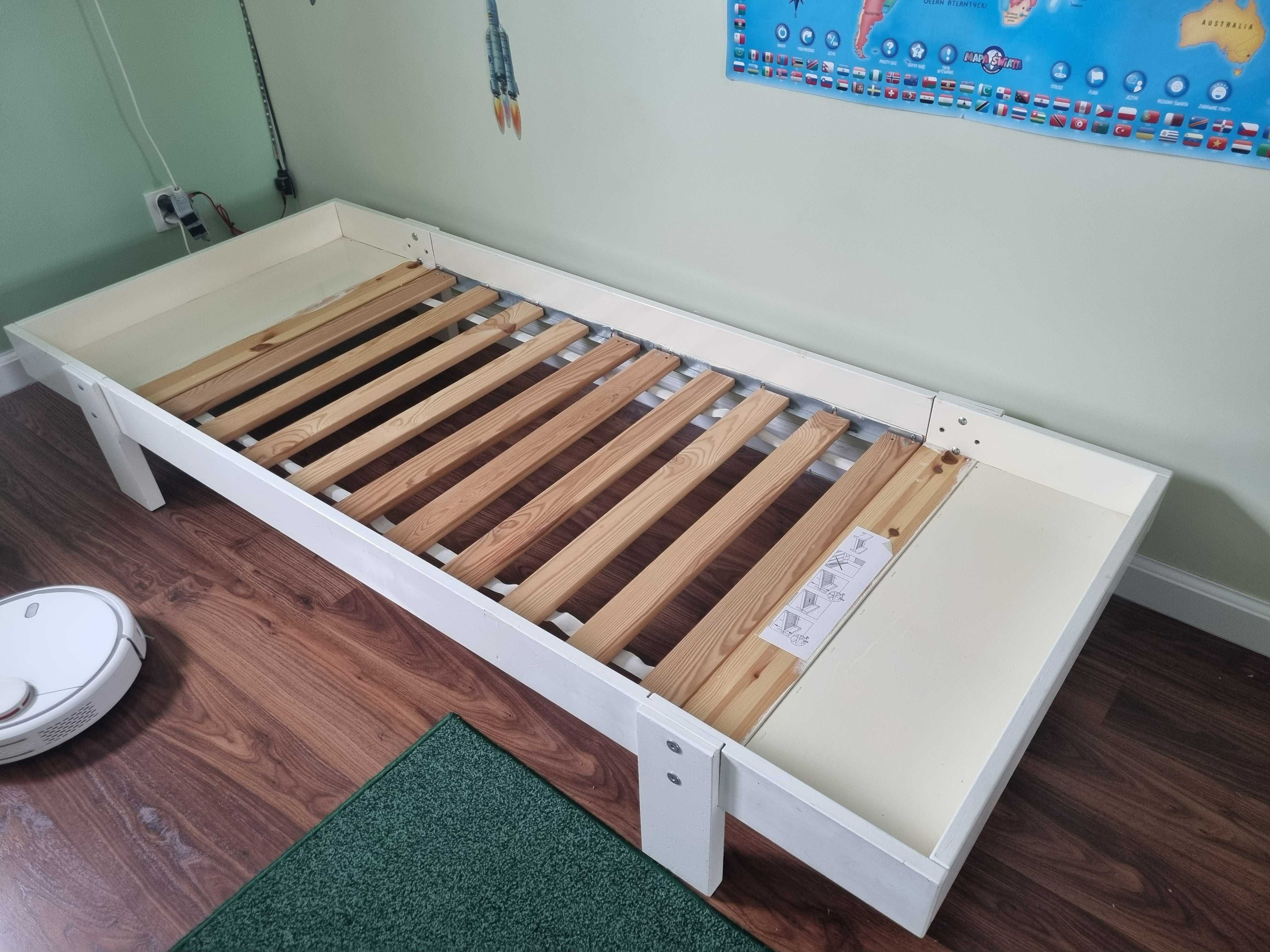 łóżko z materacem 80x200 IKEA dla dziecka lub dorosłego vikare