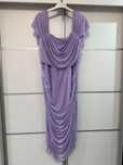 Liliowa sukienka fioletowa shein 3 XL midi drapowania