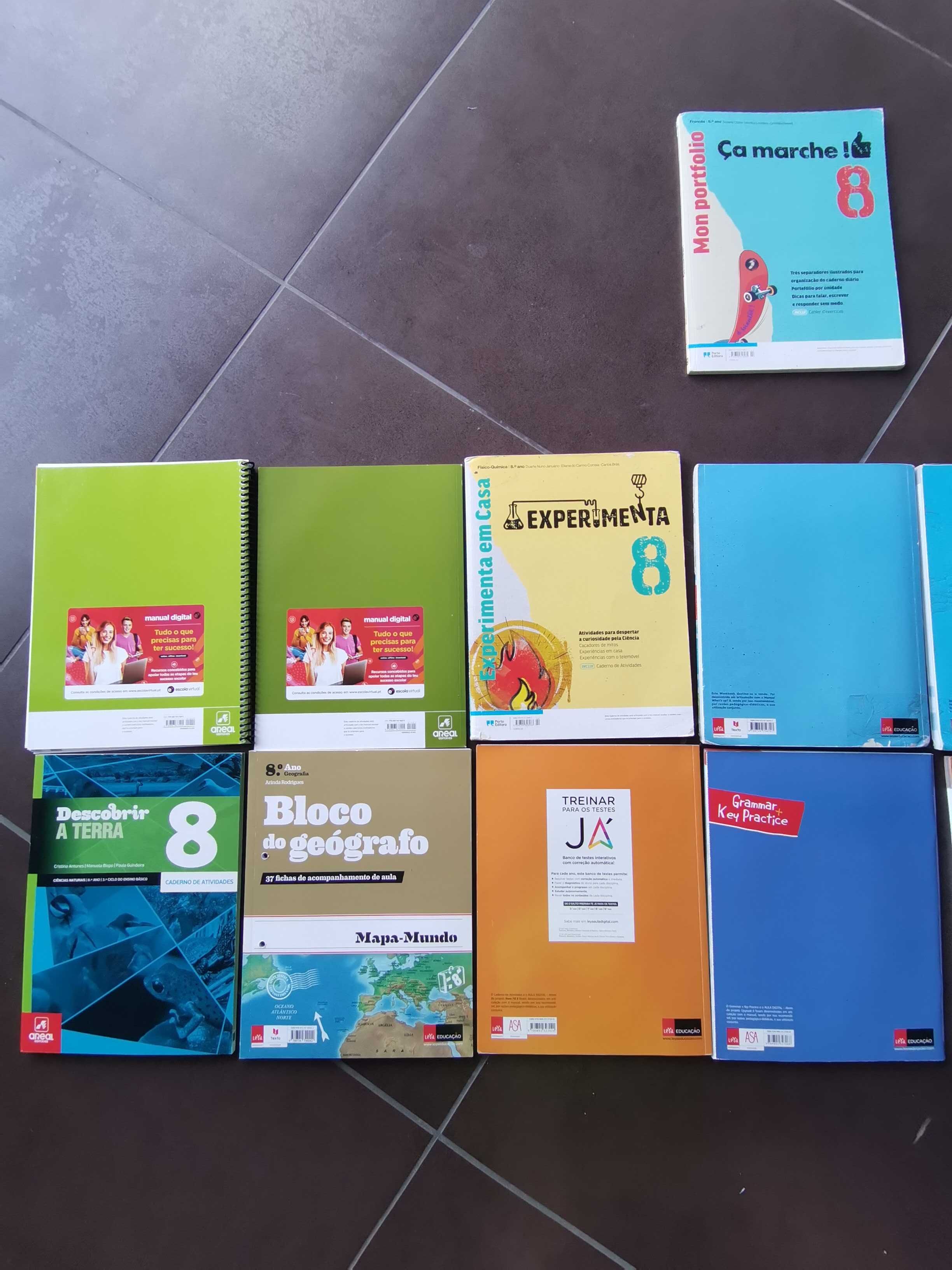 Manuais e Livros de Fichas do 8° Ano