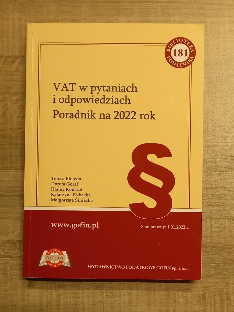 VAT w pytaniach i odpowiedziach. Poradnik na 2022 rok