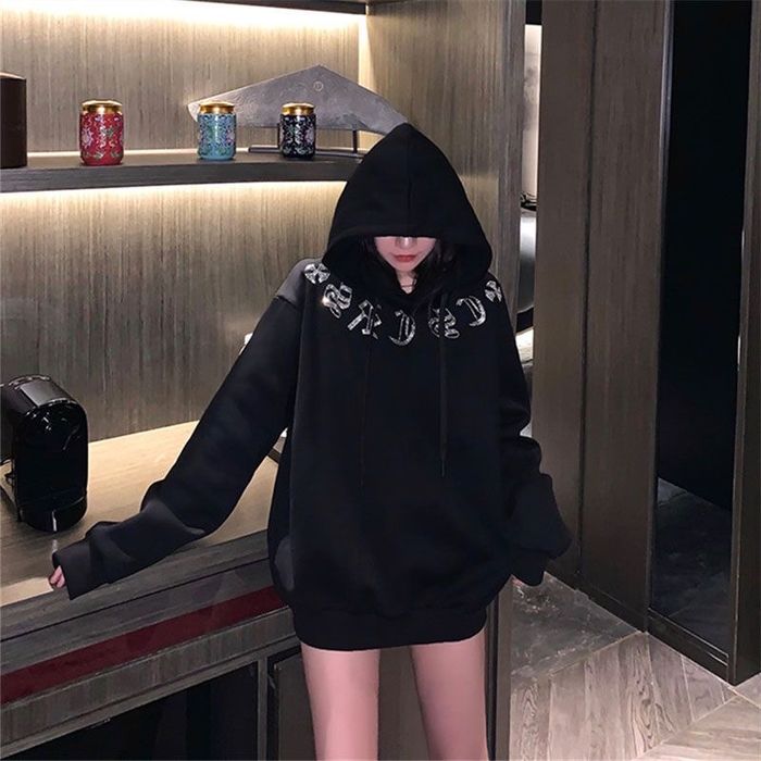 Худі chrome Hearts з блискітками