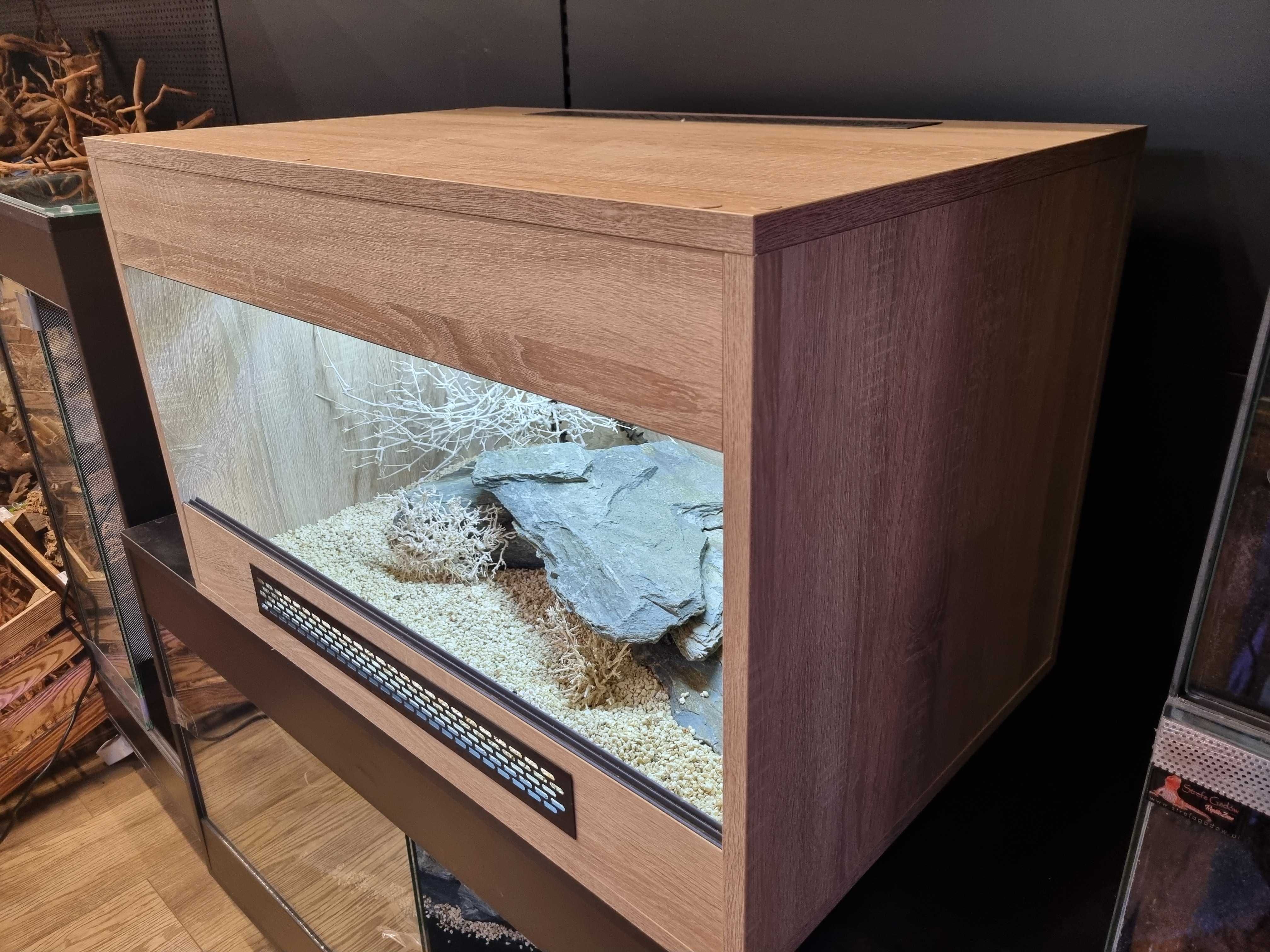 Terrarium 80x50x50 dla jaszczurki gekona żółwia