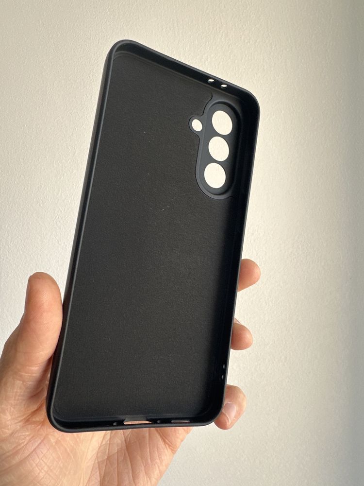 Etui finger grip czarne + SZKŁO hartowane do Samsung Galaxy A36 5G