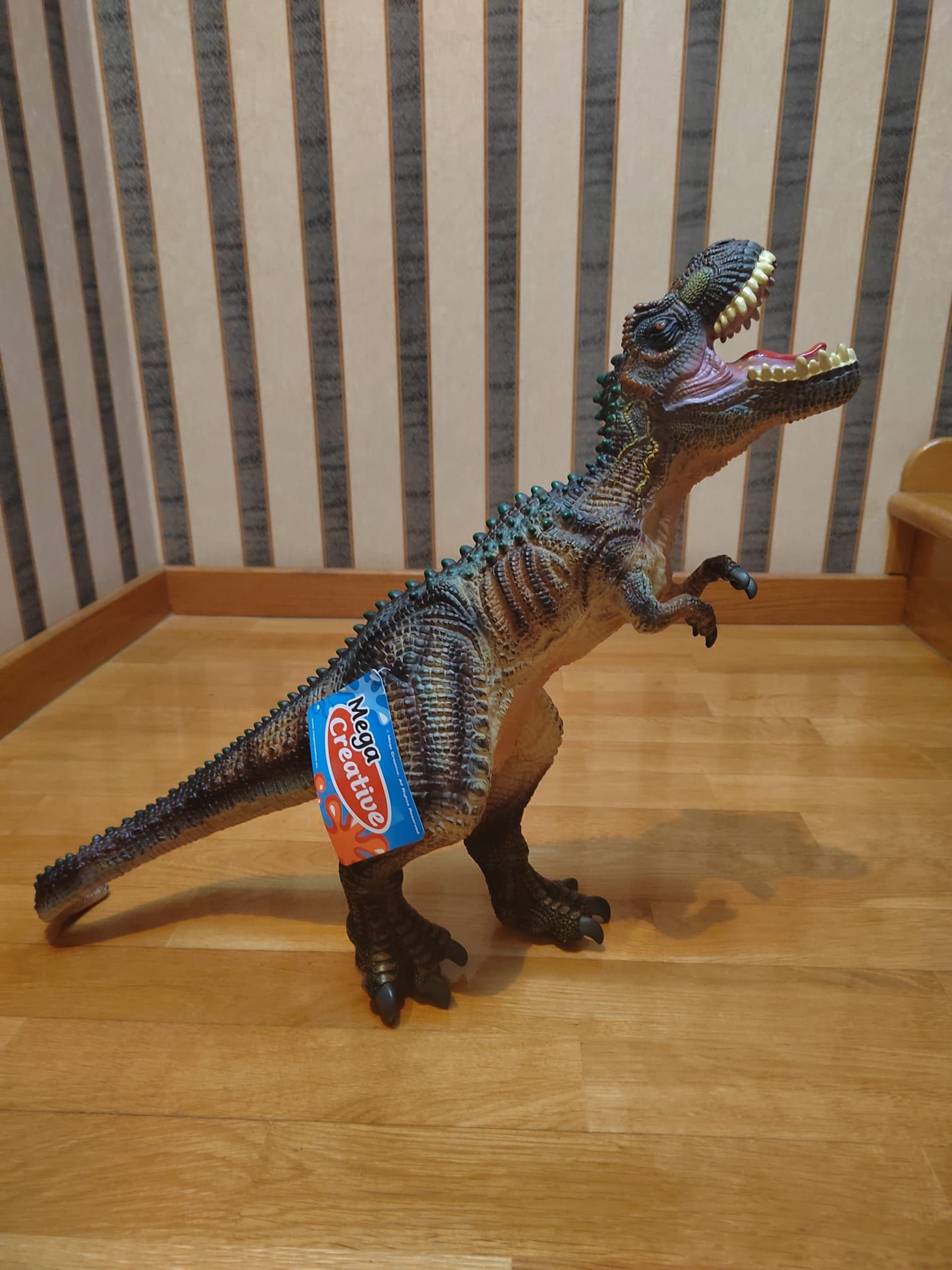 Nowy dinozaur gumowy figurka dźwięk 58cm Mega Creative